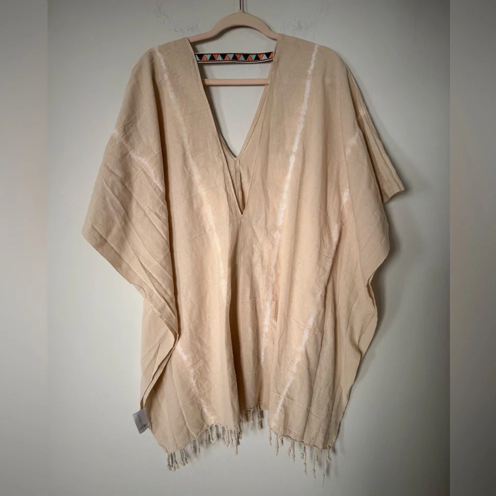 Turkish T Fringe Tie Dye 100% Cotton CoverUp